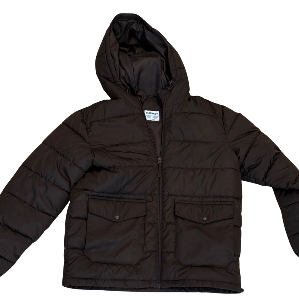 Old Navy Men’s Dark Brown Puffer Jacket